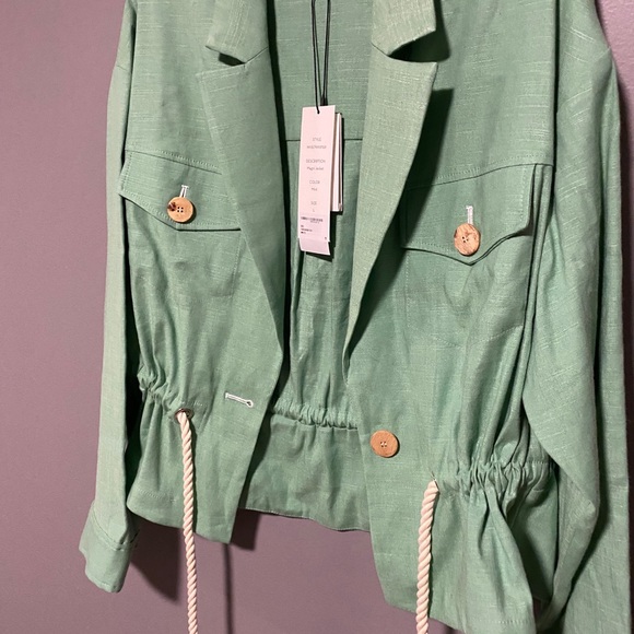 Veronica Beard Magni Drawstring Waist Jacket - Picture 5 of 9